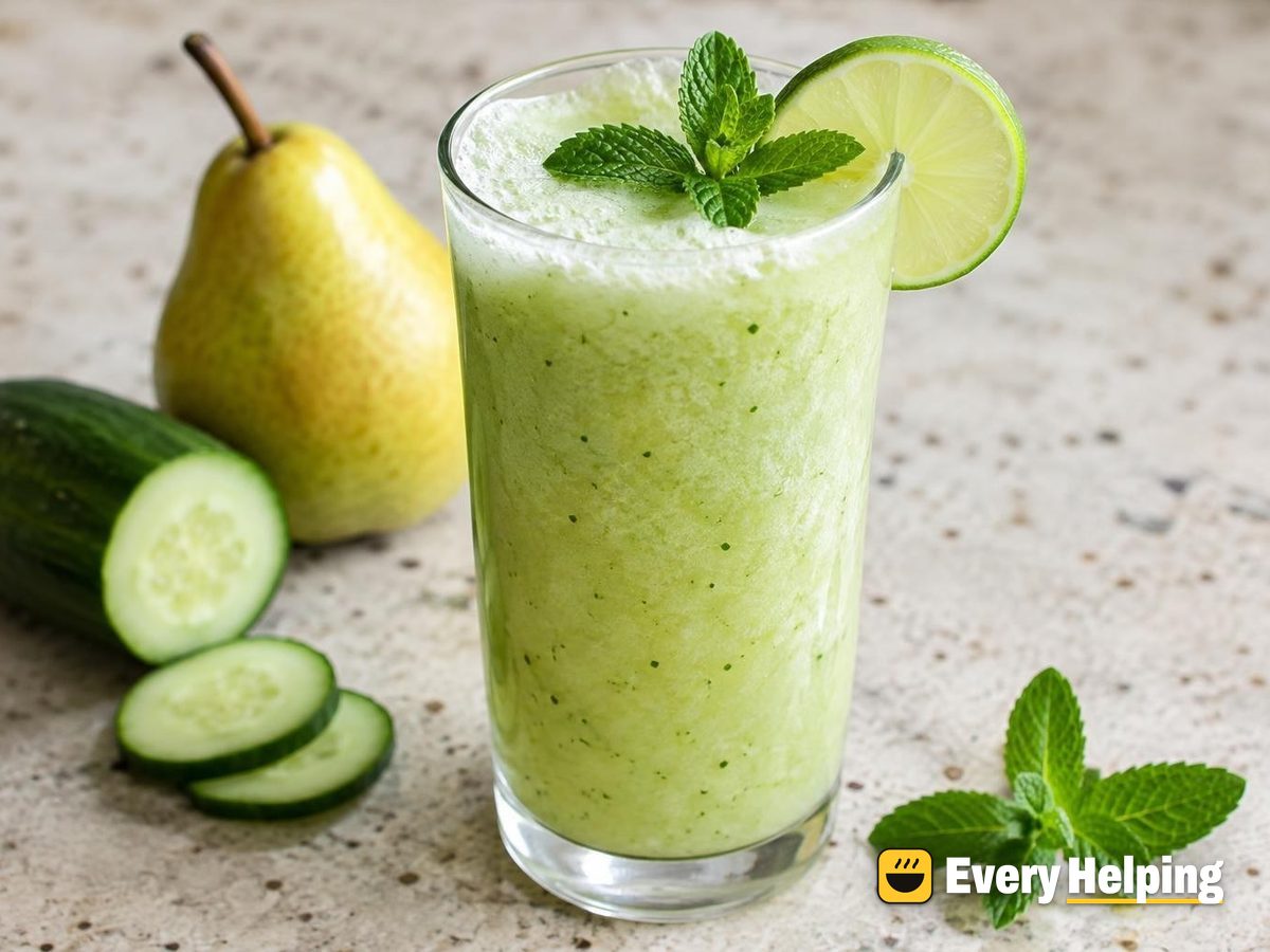 Cucumber-Pear Agua Fresca with Mint and Lime