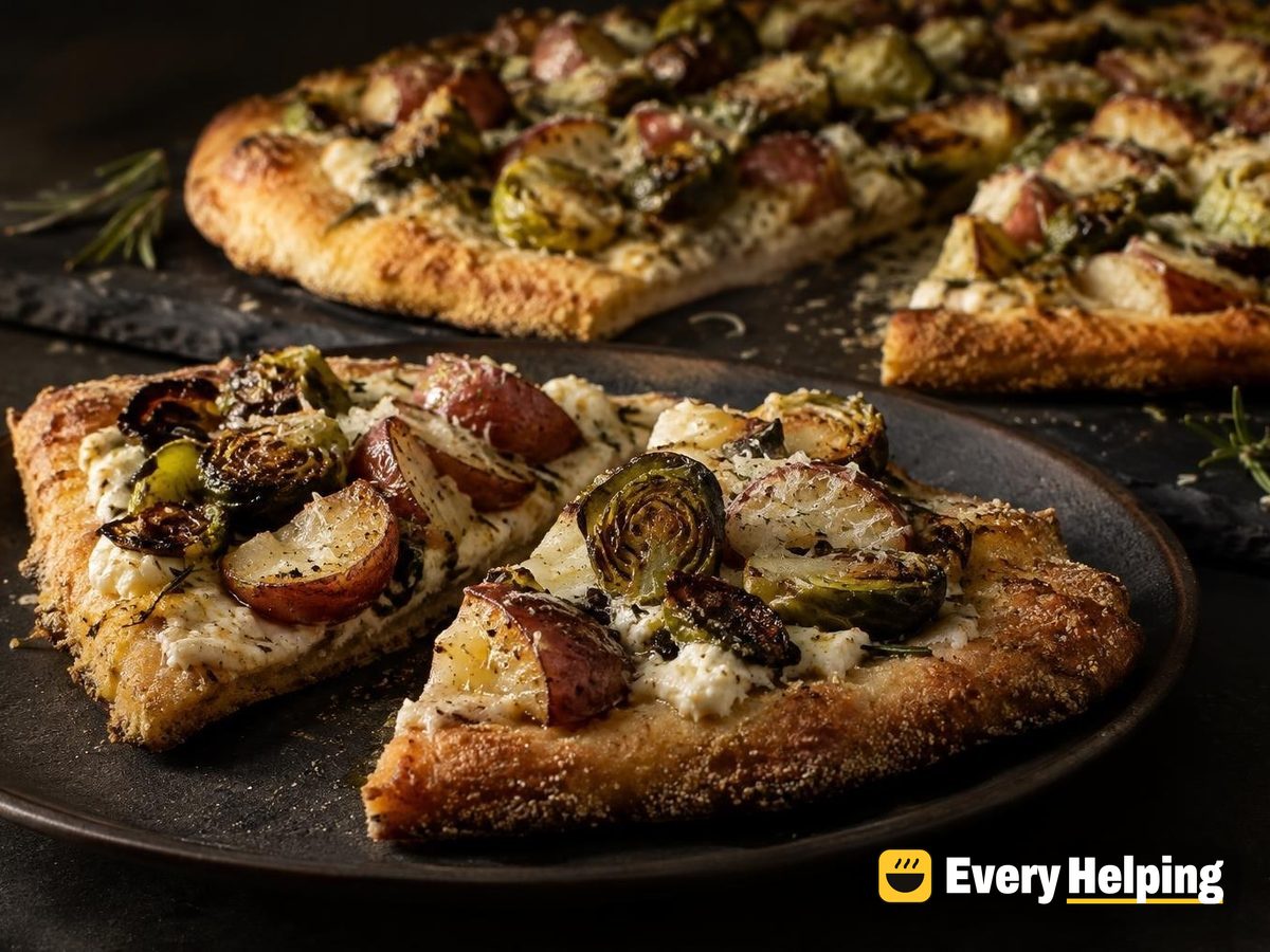 Rosemary Potato and Brussels Sprout Flatbreads