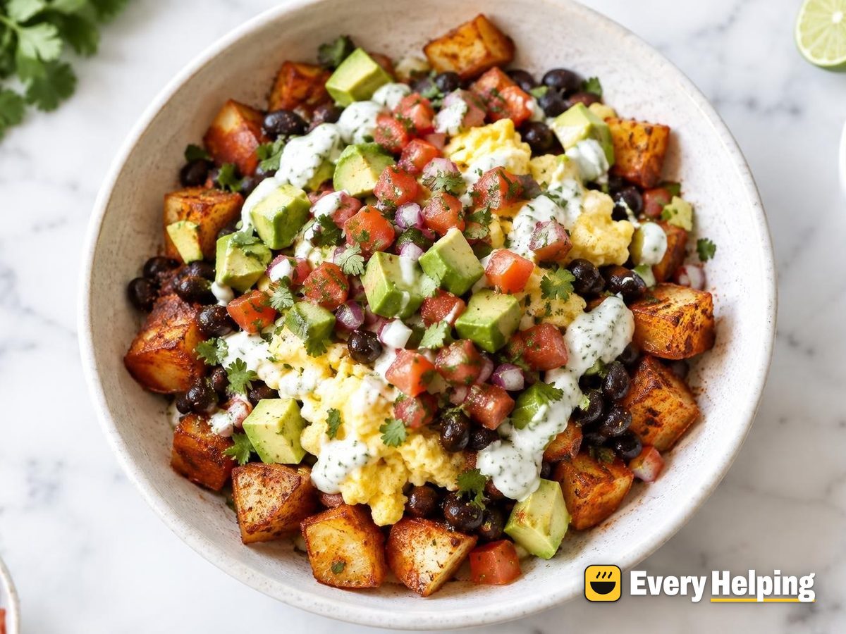Chorizo-Spiced Potato Breakfast Bowls with Eggs