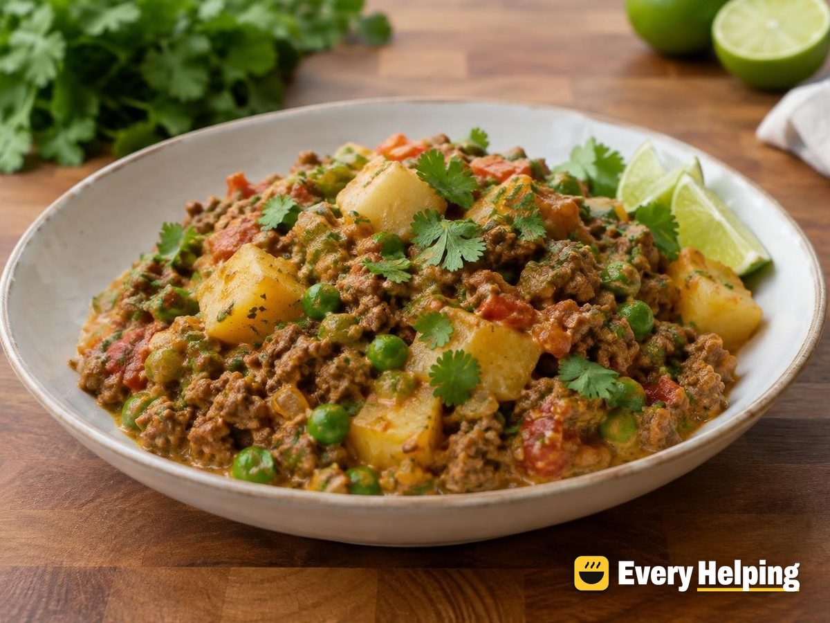Ginger Beef Keema with Coconut Potatoes