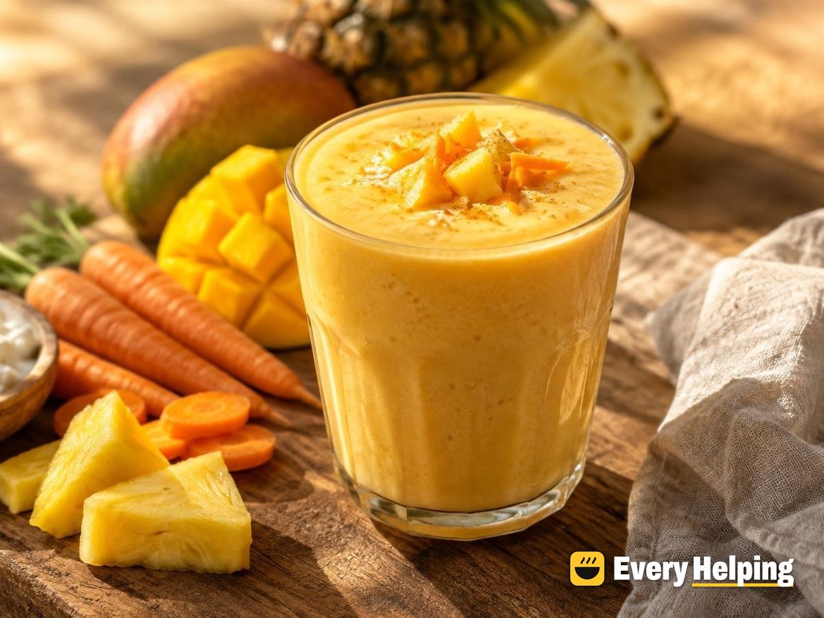 Golden Carrot Mango Pineapple Kefir Cooler