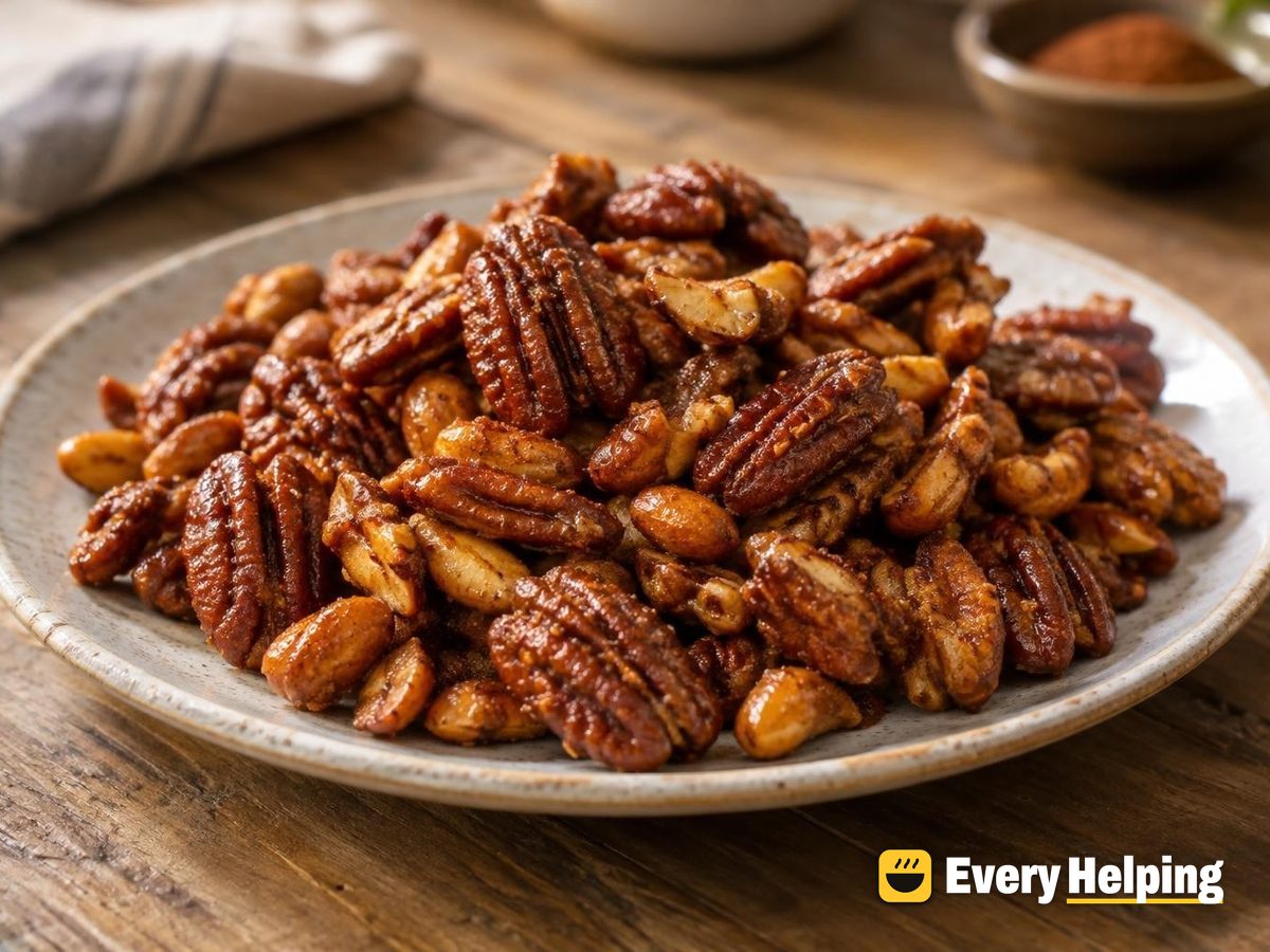 Maple Cumin Spiced Pecans and Peanuts