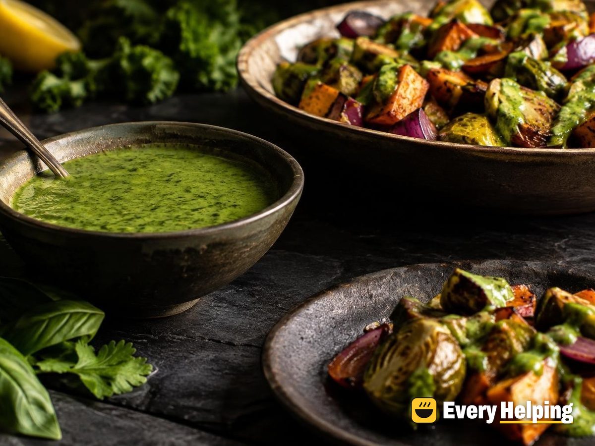 Green Herb Kale Lemon Vinaigrette
