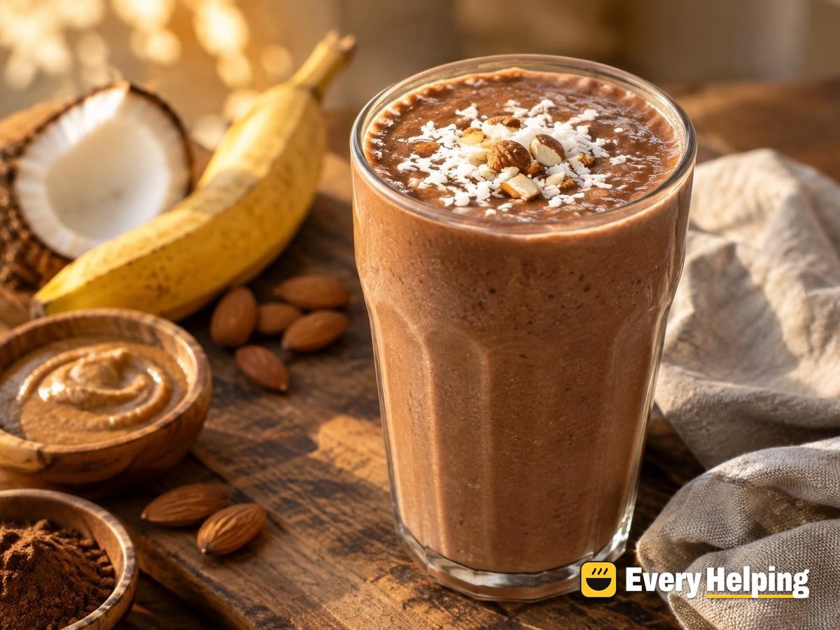 Chocolate Coconut Banana Almond Smoothie