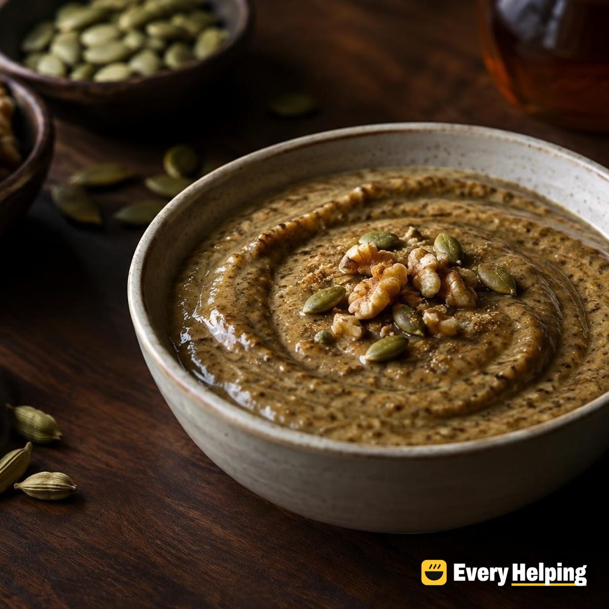 Maple Walnut Pepita Butter with Cardamom