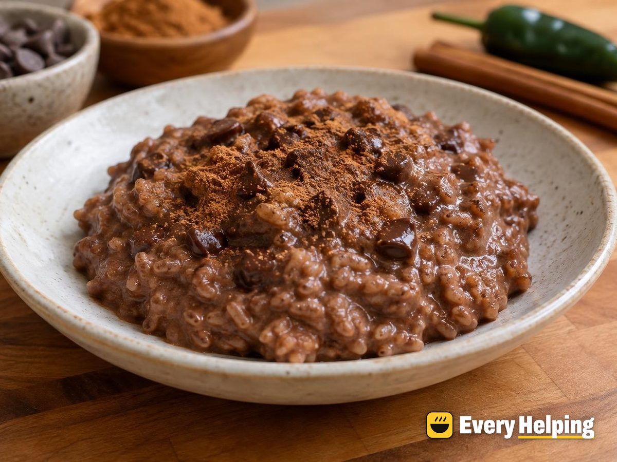 Mexican Chocolate Cinnamon Rice Pudding