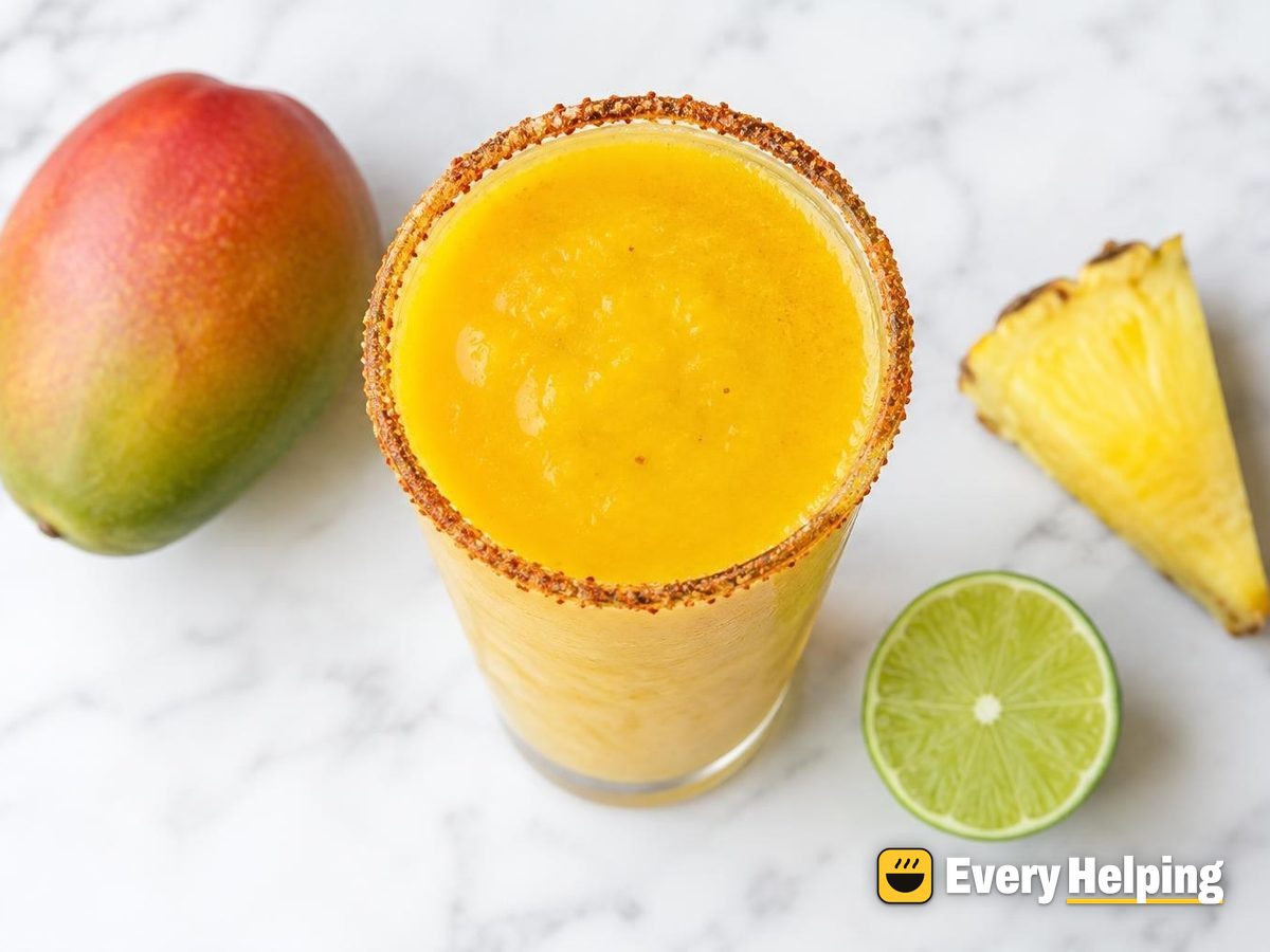Mango-Pineapple Agua Fresca with Chile-Lime Rim