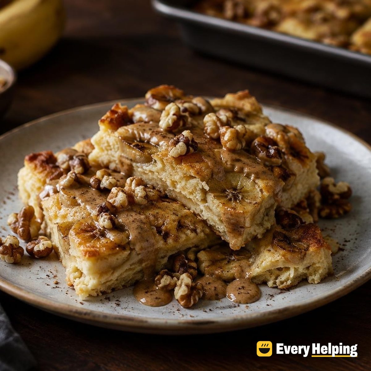 Sheet-Pan Banana Ricotta Pancakes with Cardamom