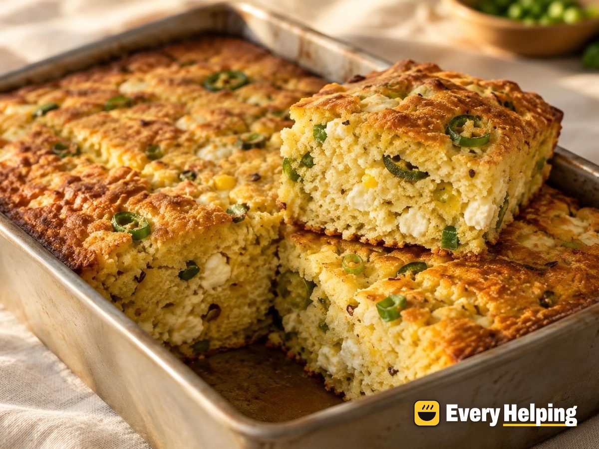 Queso Fresco Green Chile Jalapeño Cornbread