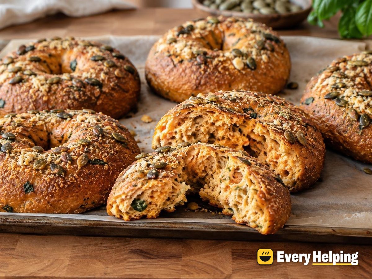 Tomato Basil Semolina Milk Bagels