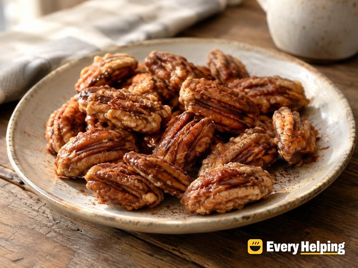 Egg-White Glazed Smoky Paprika Pecans