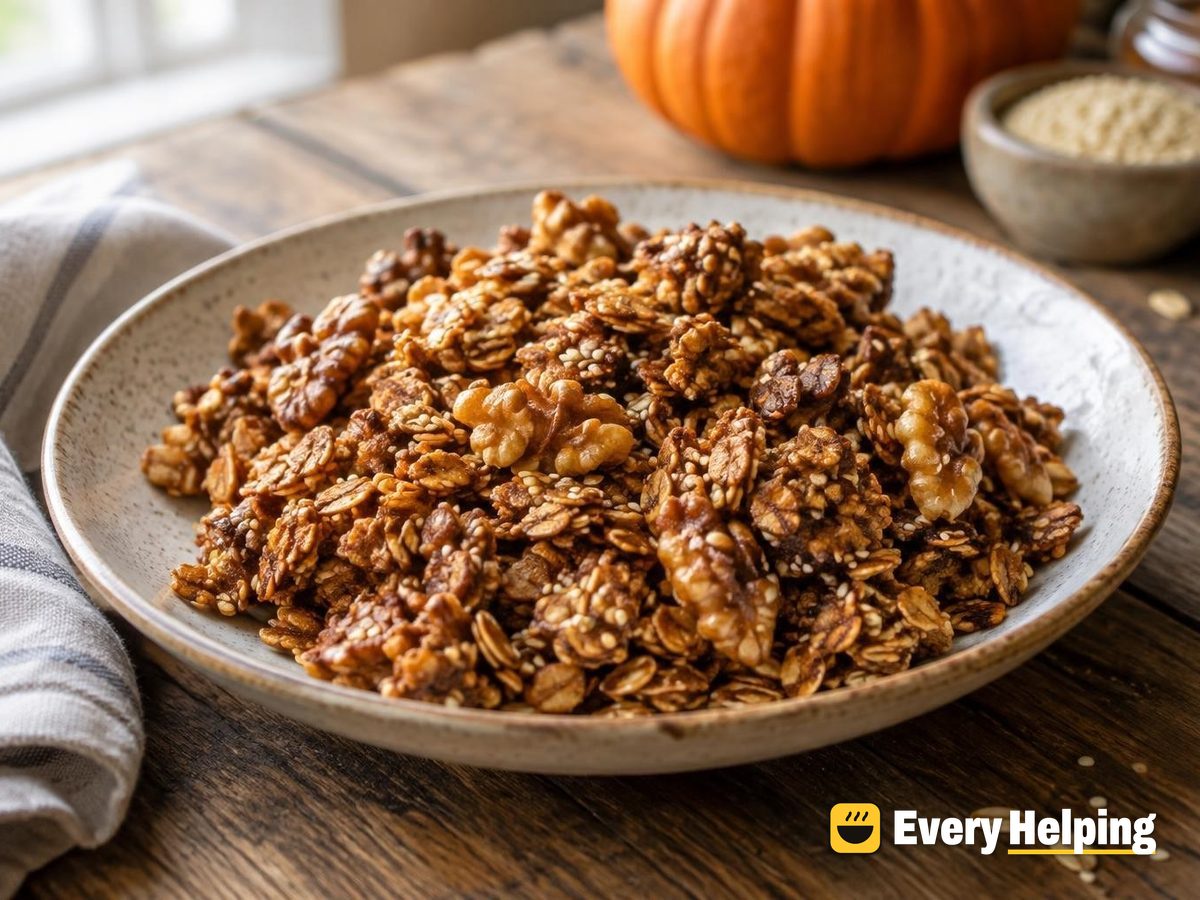 Molasses Pumpkin Spice Walnut Sesame Granola