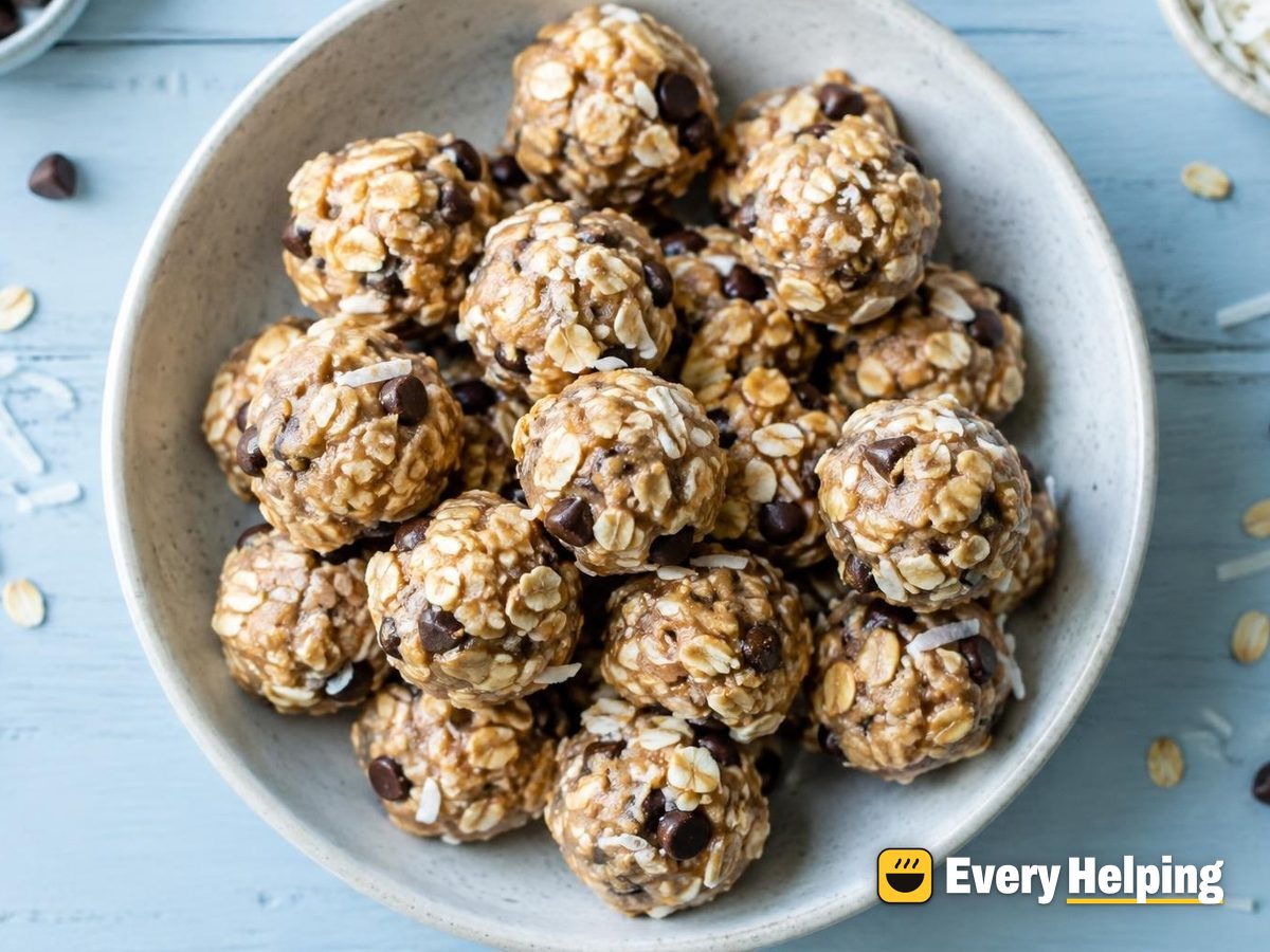 Coconut Chocolate Chip Overnight Oat Bites