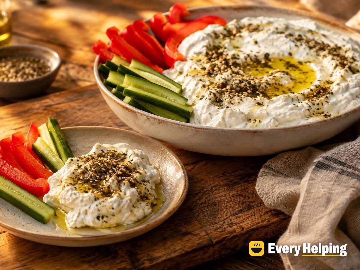 Labneh-Style Skim Yogurt with Za'atar Herbs