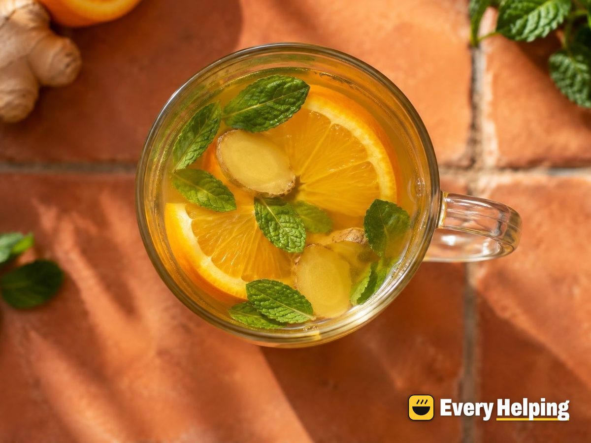 Ginger Orange Mint Herbal Tea