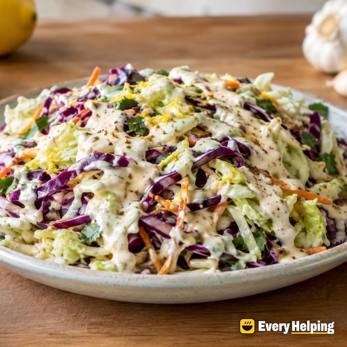 Roasted-Style Garlic Lemon Tahini Yogurt Drizzle