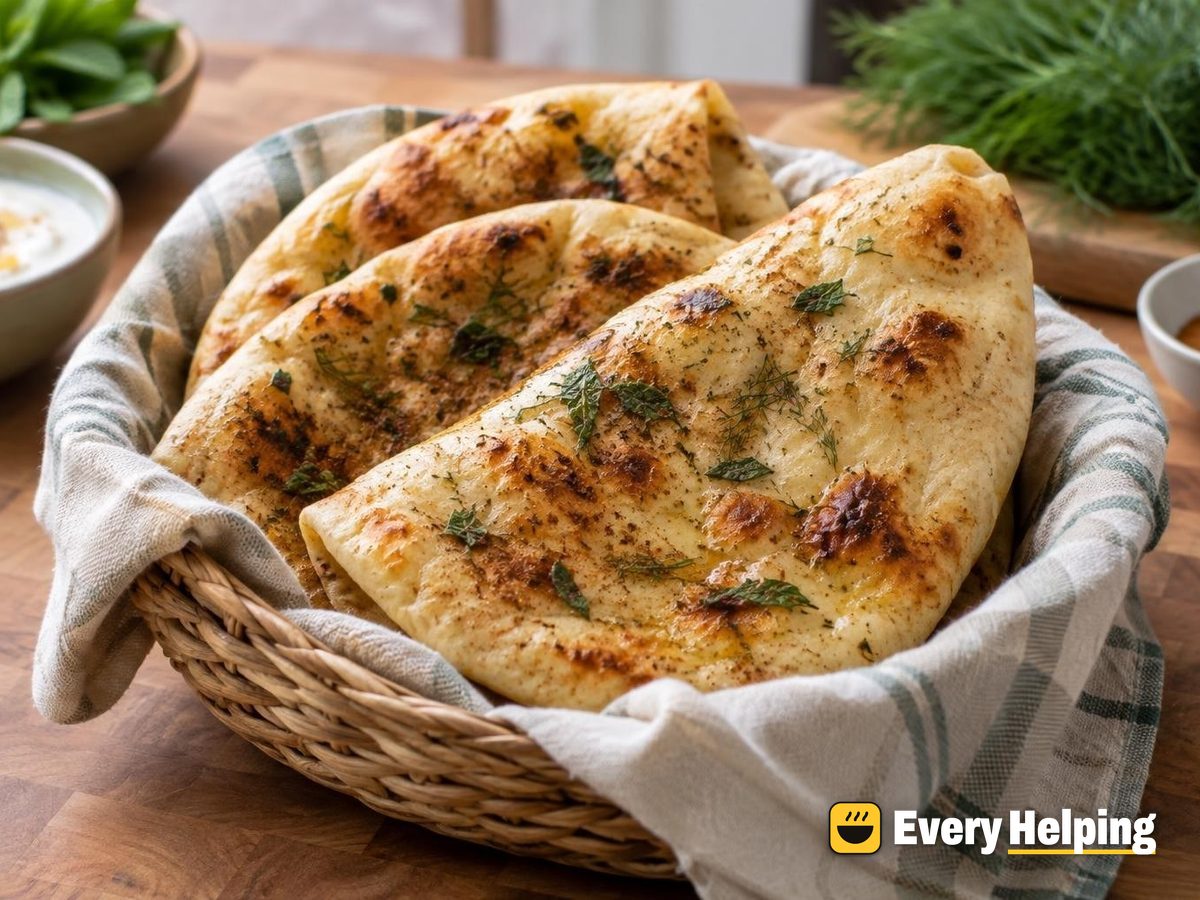 Cinnamon-Ginger Mint Skillet Pita