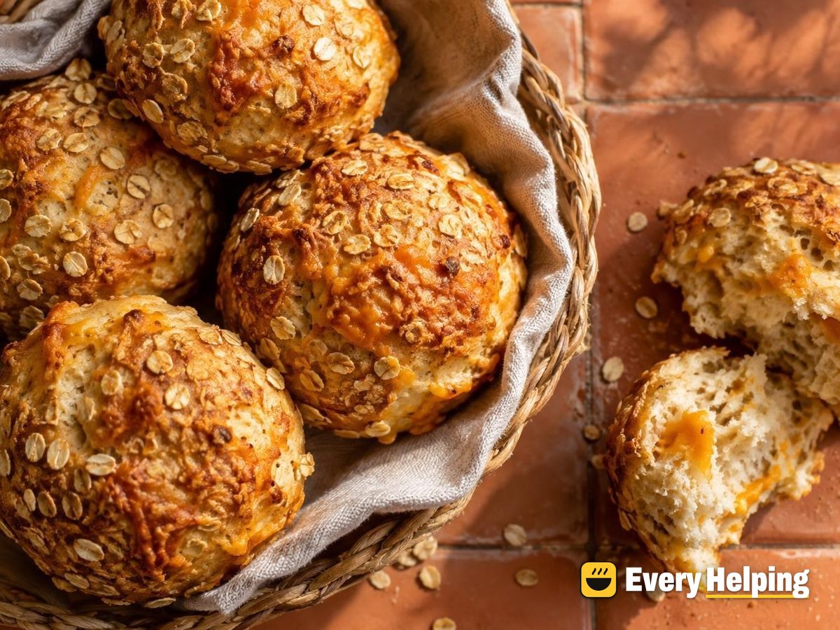 Toasted Oat Crust Cheddar Burger Buns