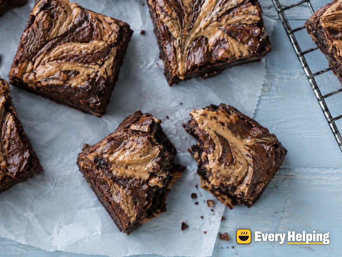 Peanut Butter Swirl Brownies