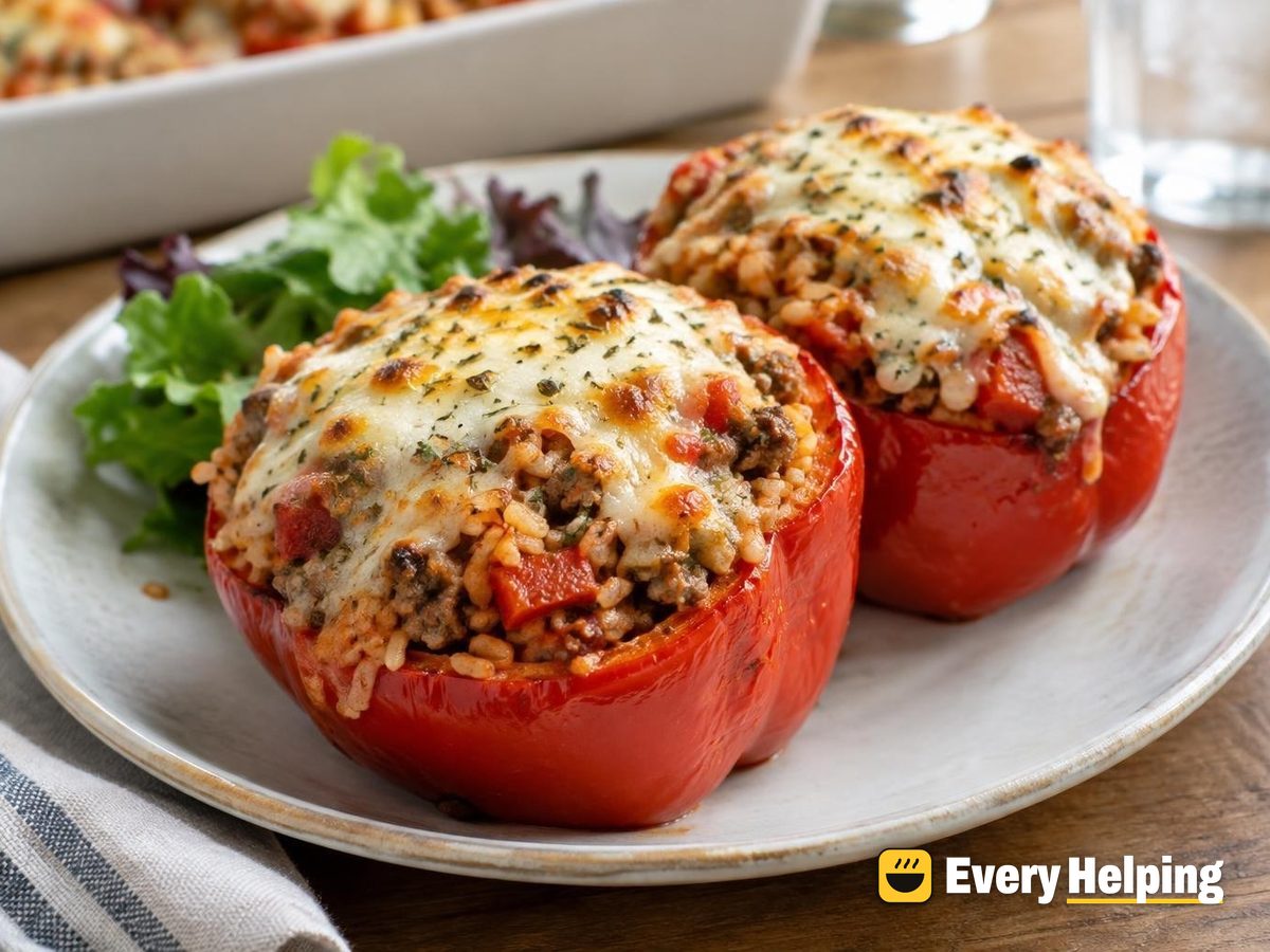 Turkey and Brown Rice Stuffed Peppers