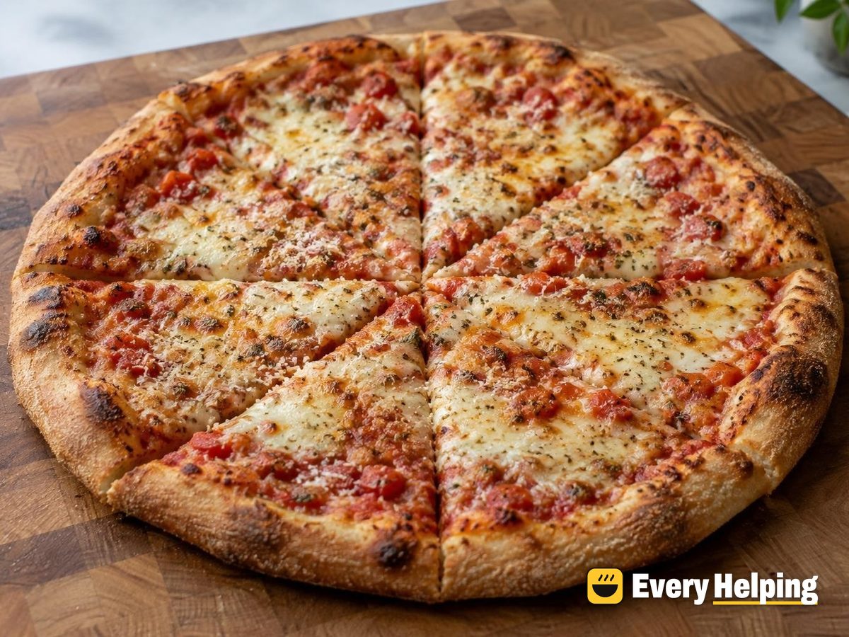 Sourdough New York Cheese Pizzas with Garlic Sauce