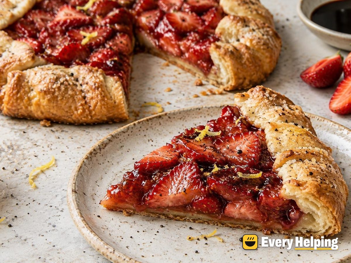 Strawberry Balsamic Galettes with Black Pepper Crust