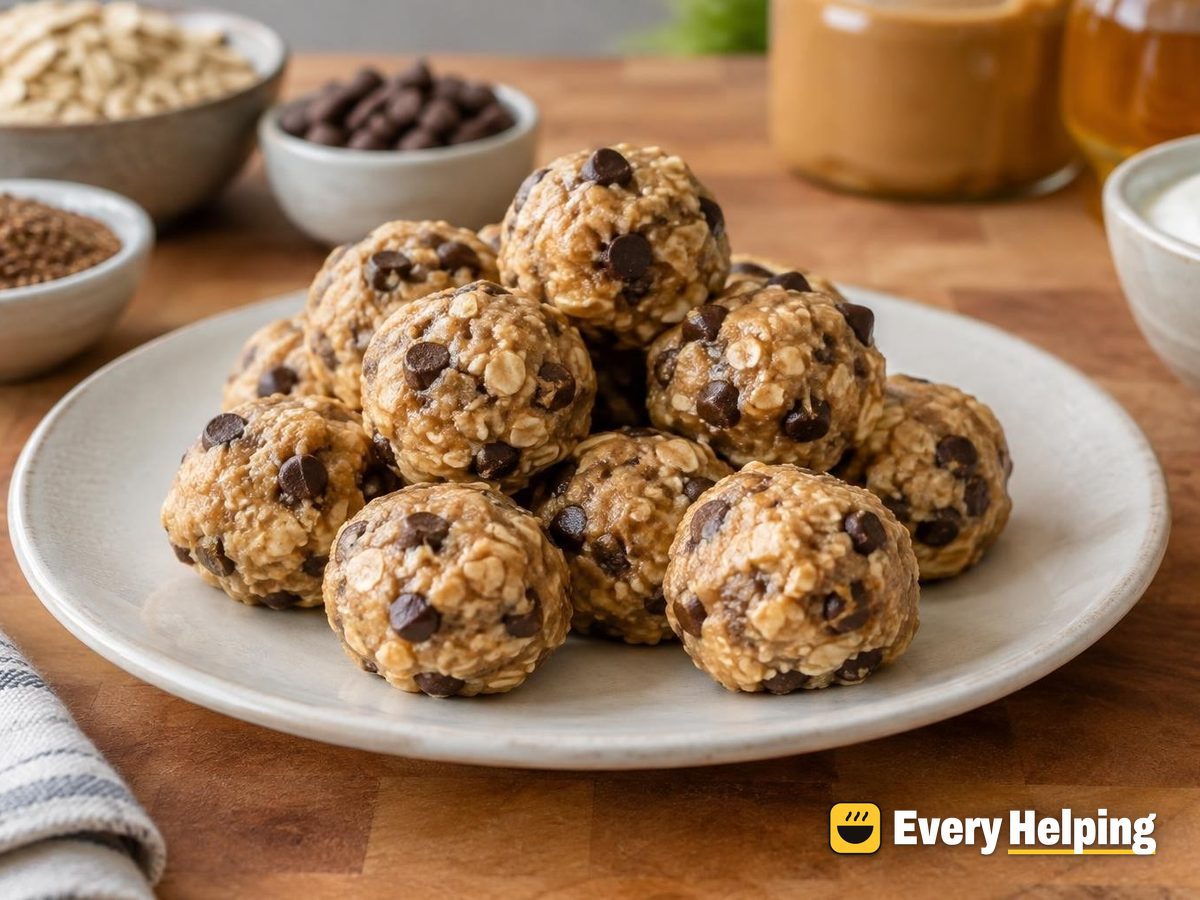 Vanilla Oat Chocolate Chip Cookie Dough Bites