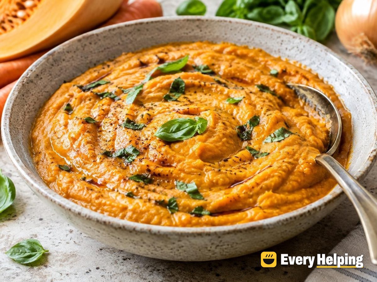 Roasted Butternut and Carrot Basil Pizza Sauce