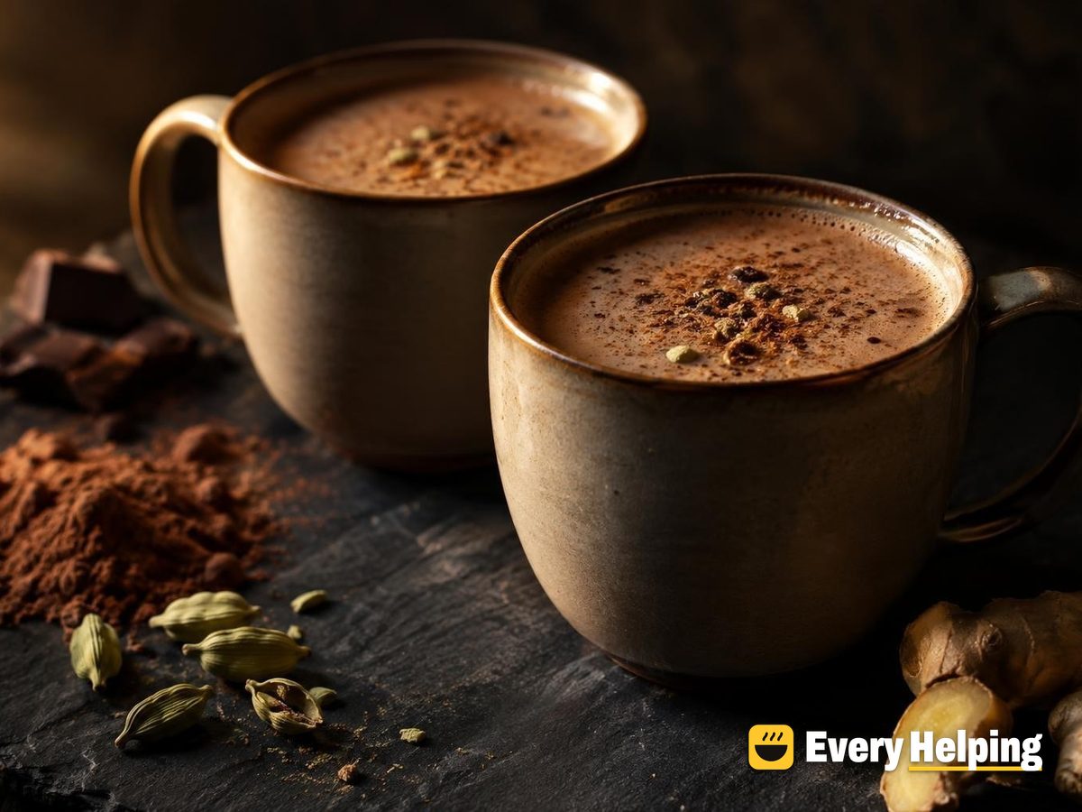Spiced Cardamom Mocha with Almond Milk