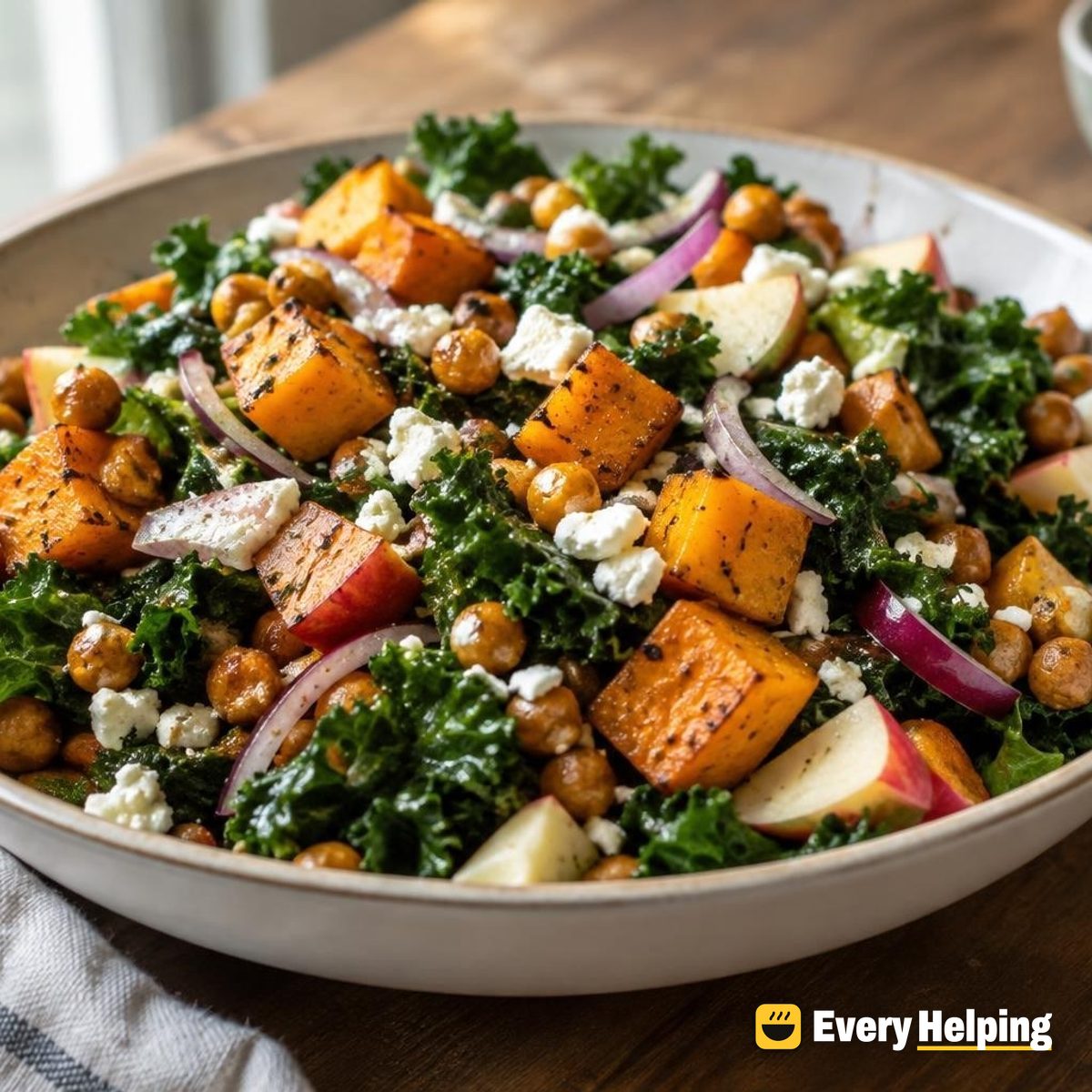 Roasted Butternut, Chickpea and Kale Salad