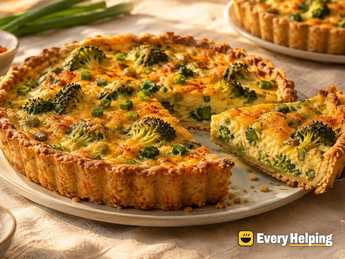 Sharp Cheddar, Broccoli and Mustard Tarts