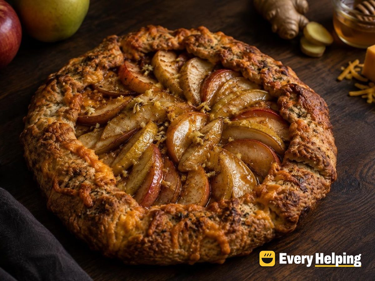 Apple Pear Ginger Galettes with Cheddar Crust