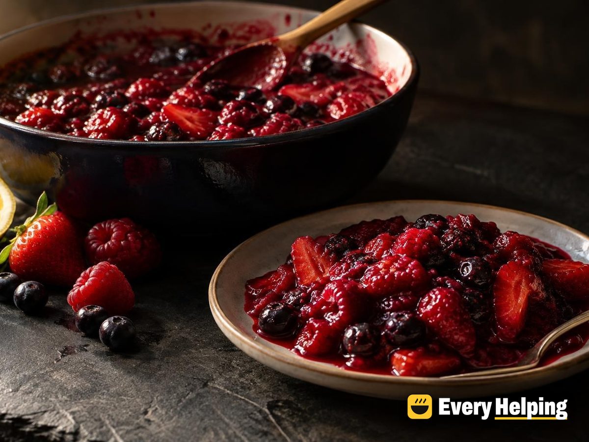 Lemony Vanilla Mixed Berry Compote