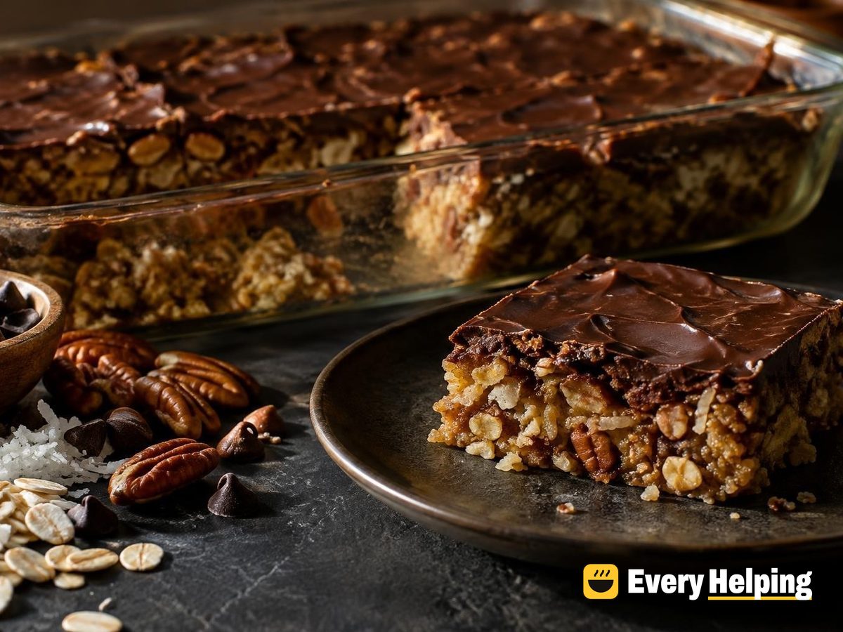 Toasted Coconut Pecan Fudge Bars