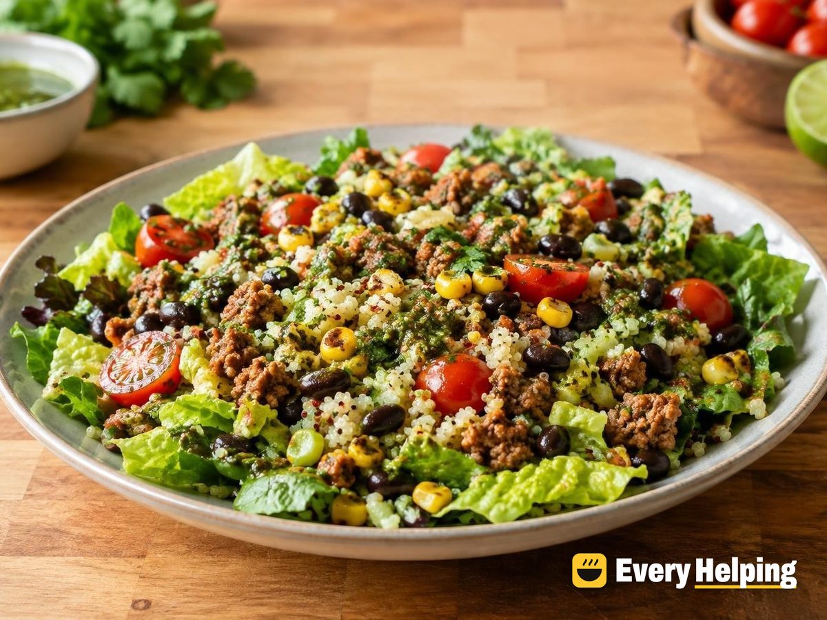 Chili-Lime Turkey Quinoa Salad with Cilantro Vinaigrette