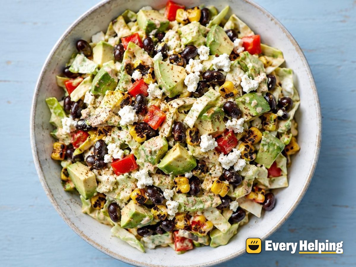 Smoky Black Bean and Charred Corn Cabbage Salad