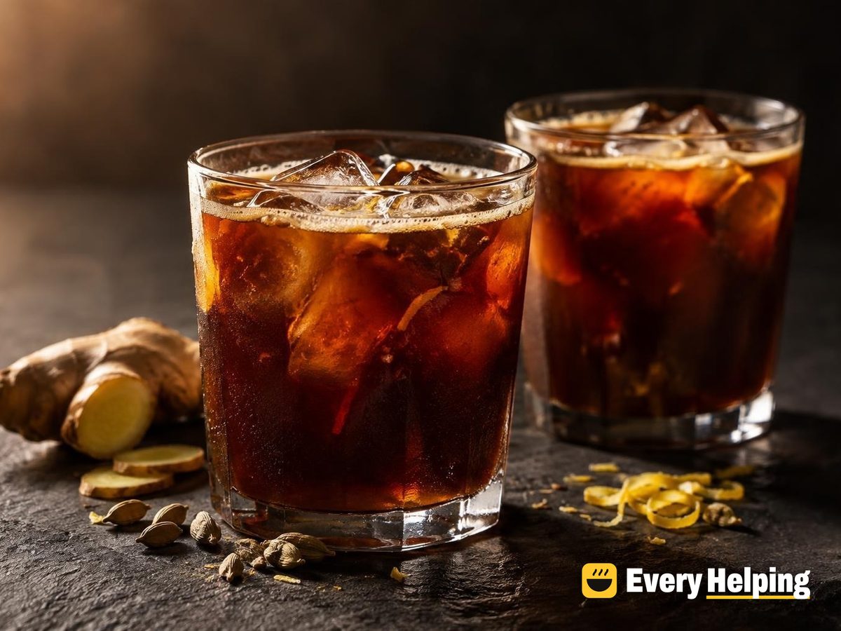 Maple Ginger Cardamom Iced Americano