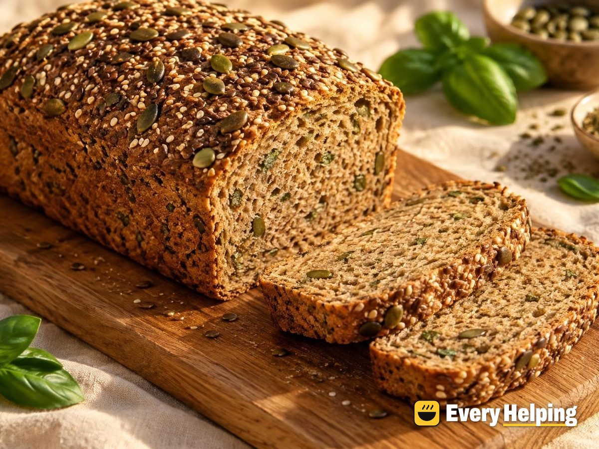 Seeded Whole Wheat Basil Sandwich Loaf