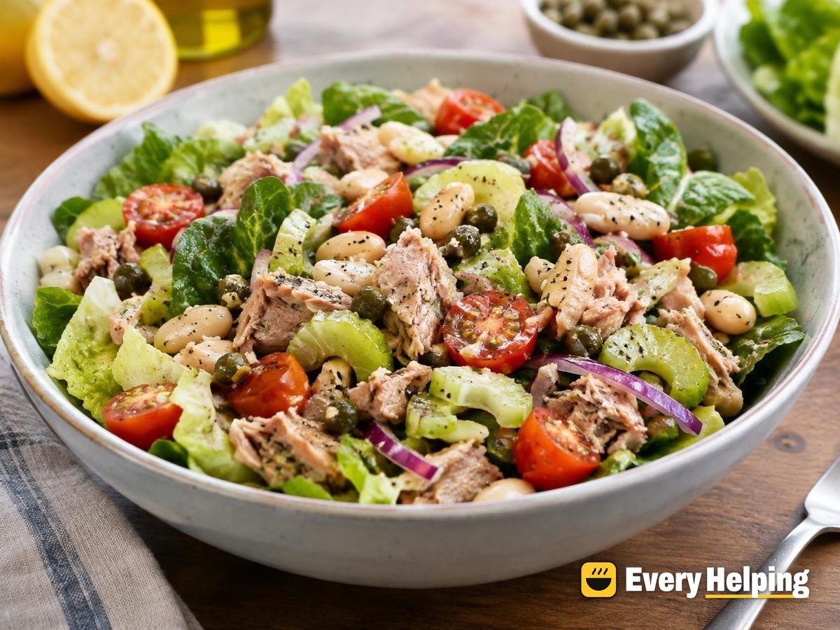 Lemony Tuna and White Bean Salad