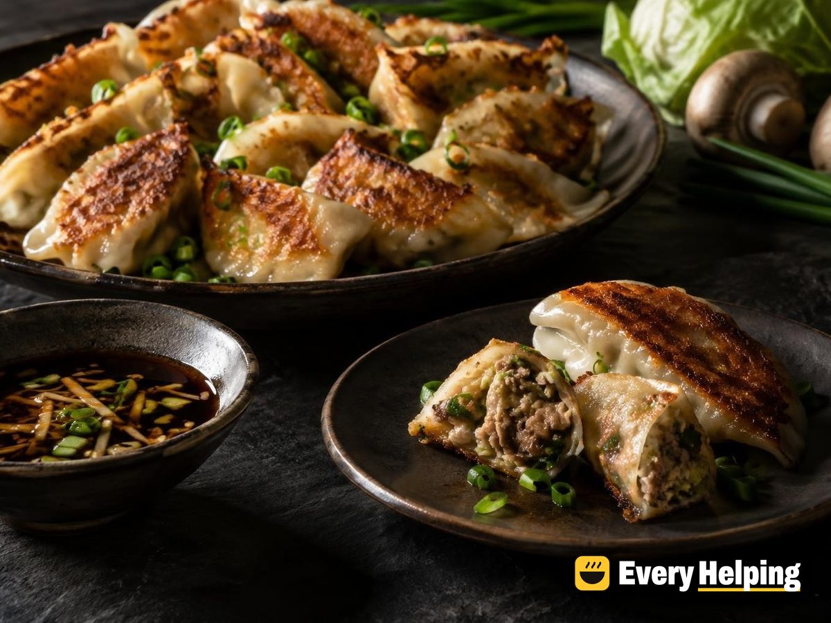 Pork Shoulder, Mushroom and Ginger Potstickers