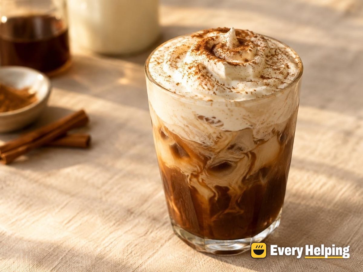 Cinnamon Maple Cold Brew with Whipped Cream Float