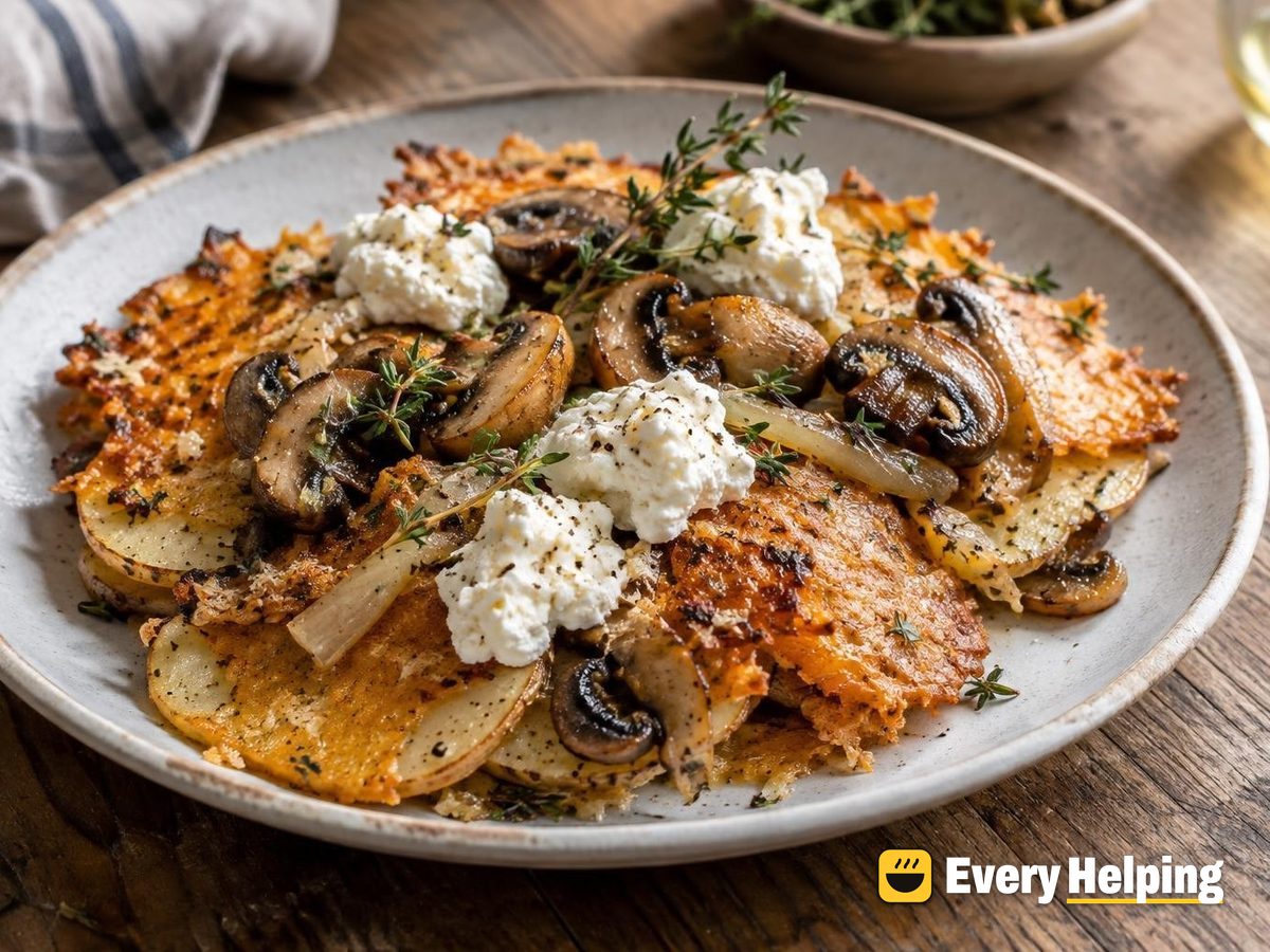 Sheet-Pan Parmesan Frico Potatoes with Ricotta