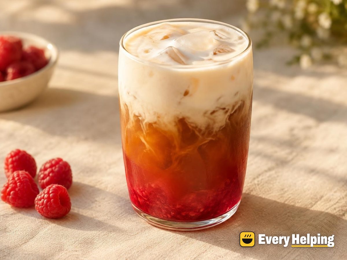 Raspberry Vanilla Black Tea with Sweet Cream