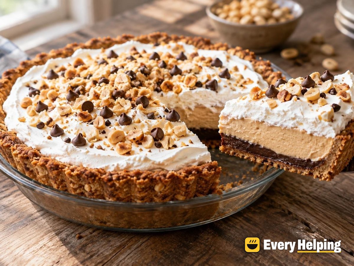Peanut Butter Cream Pies with Peanut Crust