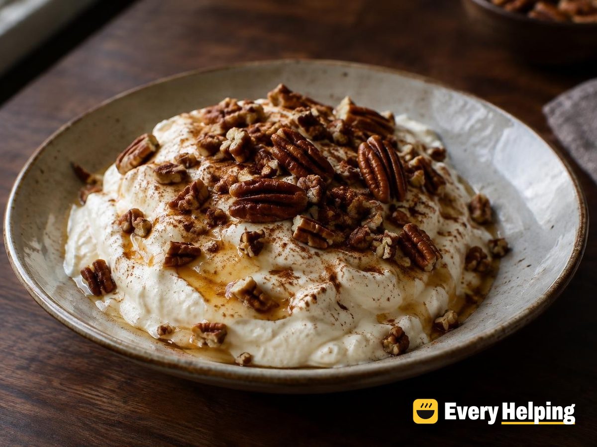 Thick Vanilla-Maple Greek Yogurt with Toasted Pecans