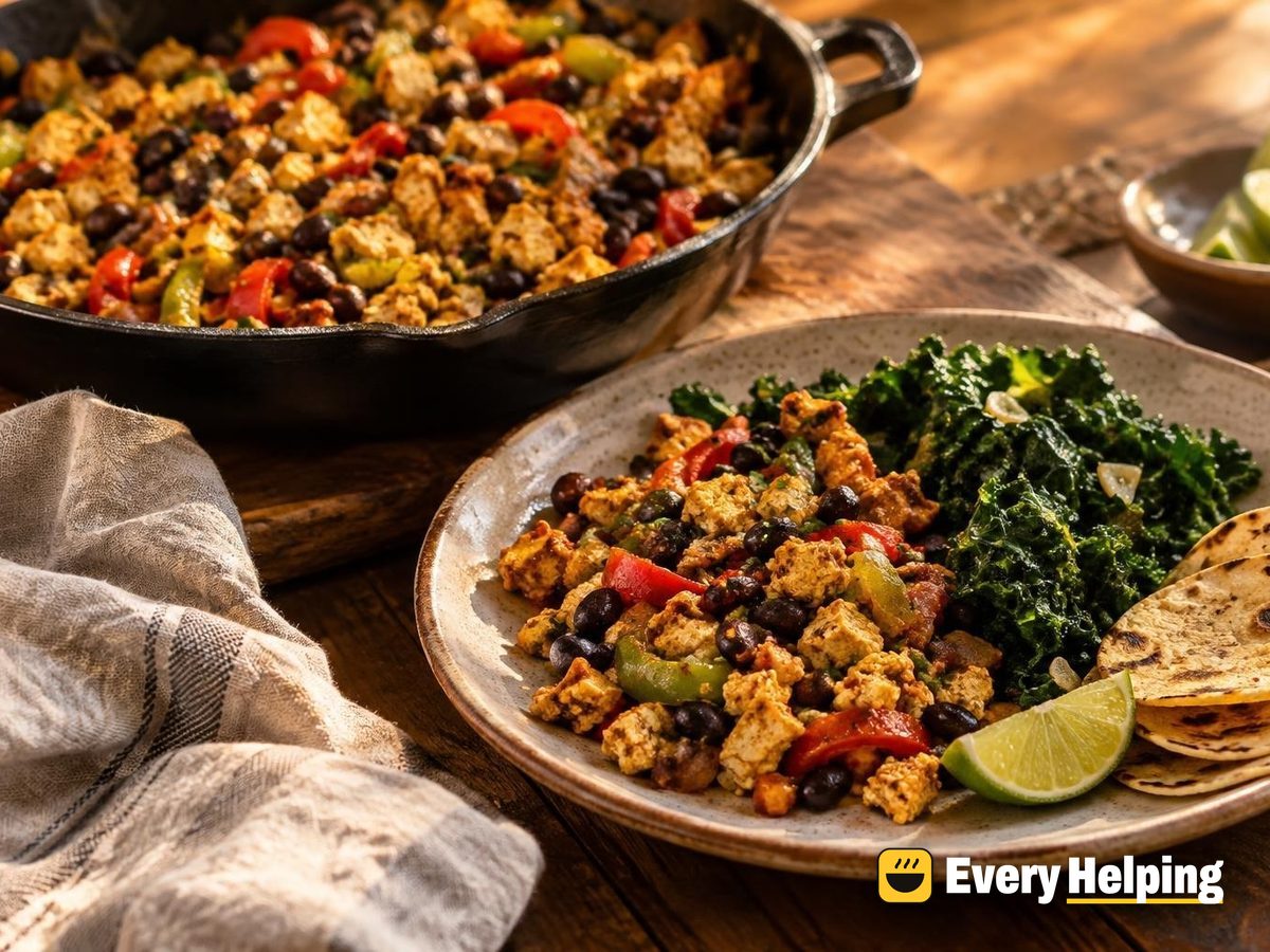 Smoky Southwest Tofu Scramble with Kale