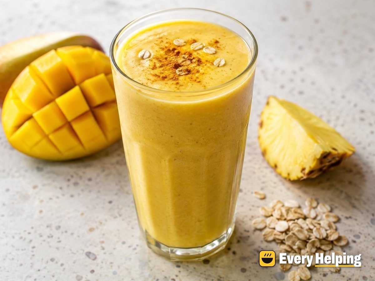 Golden Mango Pineapple Oat Protein Smoothie