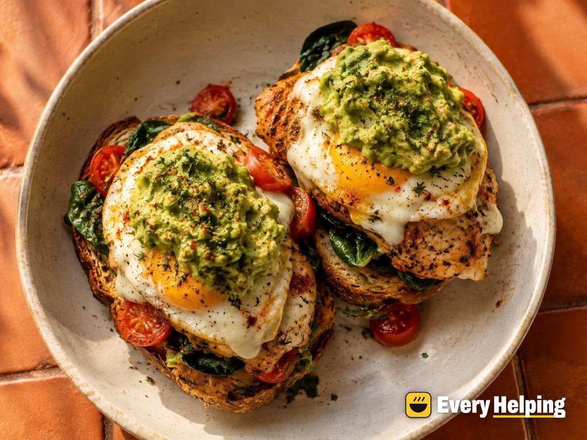 Herbed Turkey and Egg Breakfast Melts