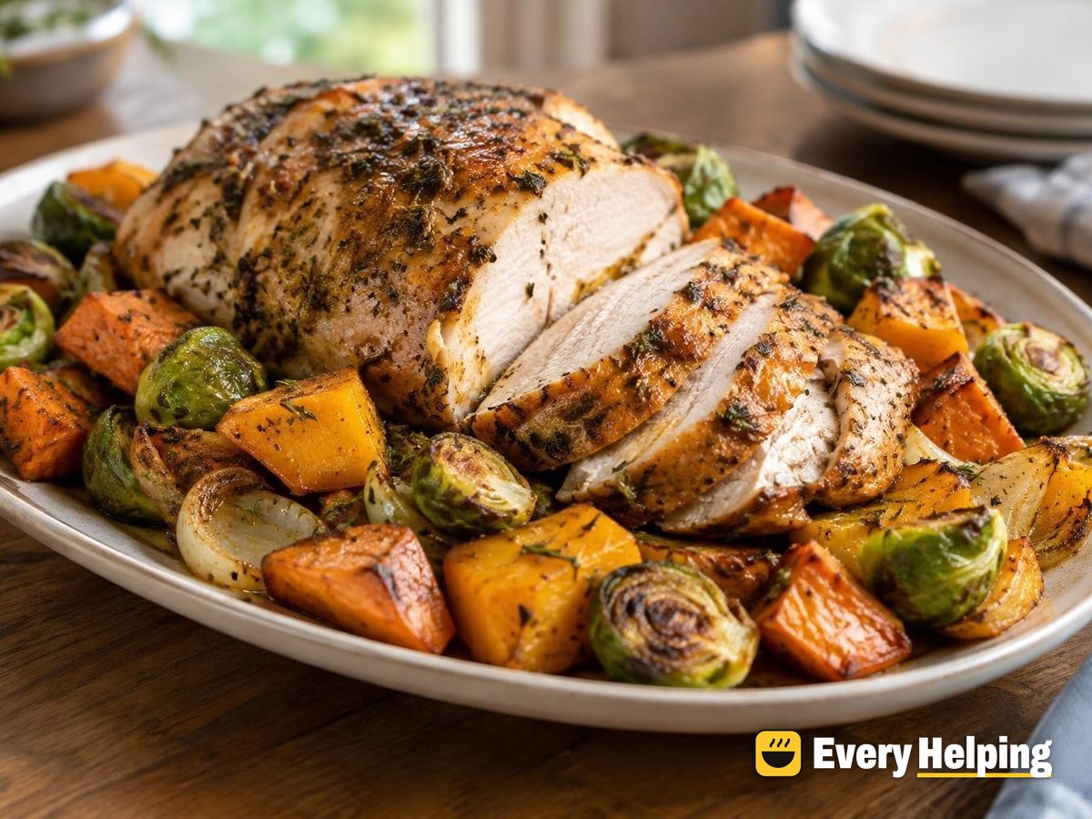 Herb-Roasted Turkey Breast with Fall Vegetables