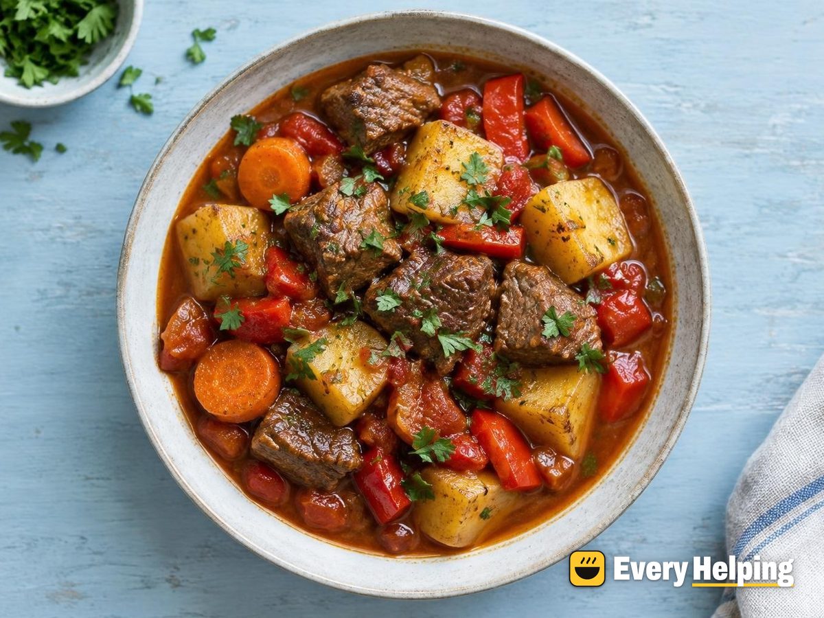 Beef Chuck and Roasted Pepper Paprika Stew